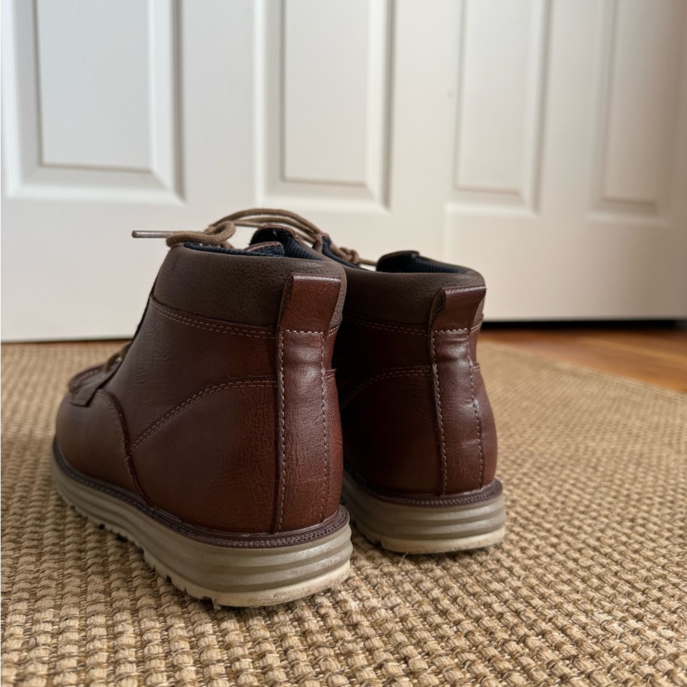 Brown Leather Ankle Boots - Picture 3 of 6